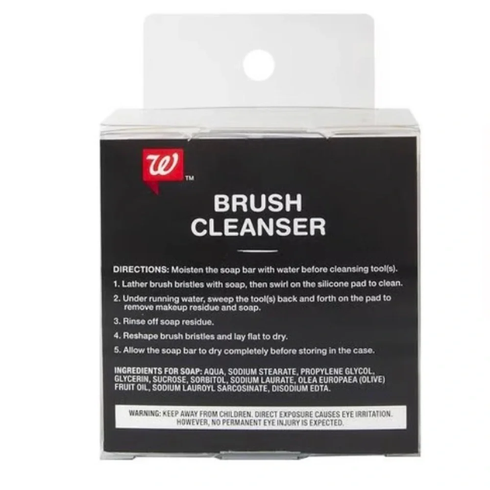 🆕 Solid Brush Cleanser with Silicone Cleansing Pad